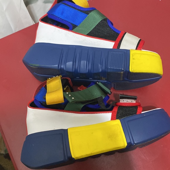 ANTHONY WANG COLLECTION WEDGE PLATFORM STRAPPY SANDAL SZ 6 - Picture 6 of 7